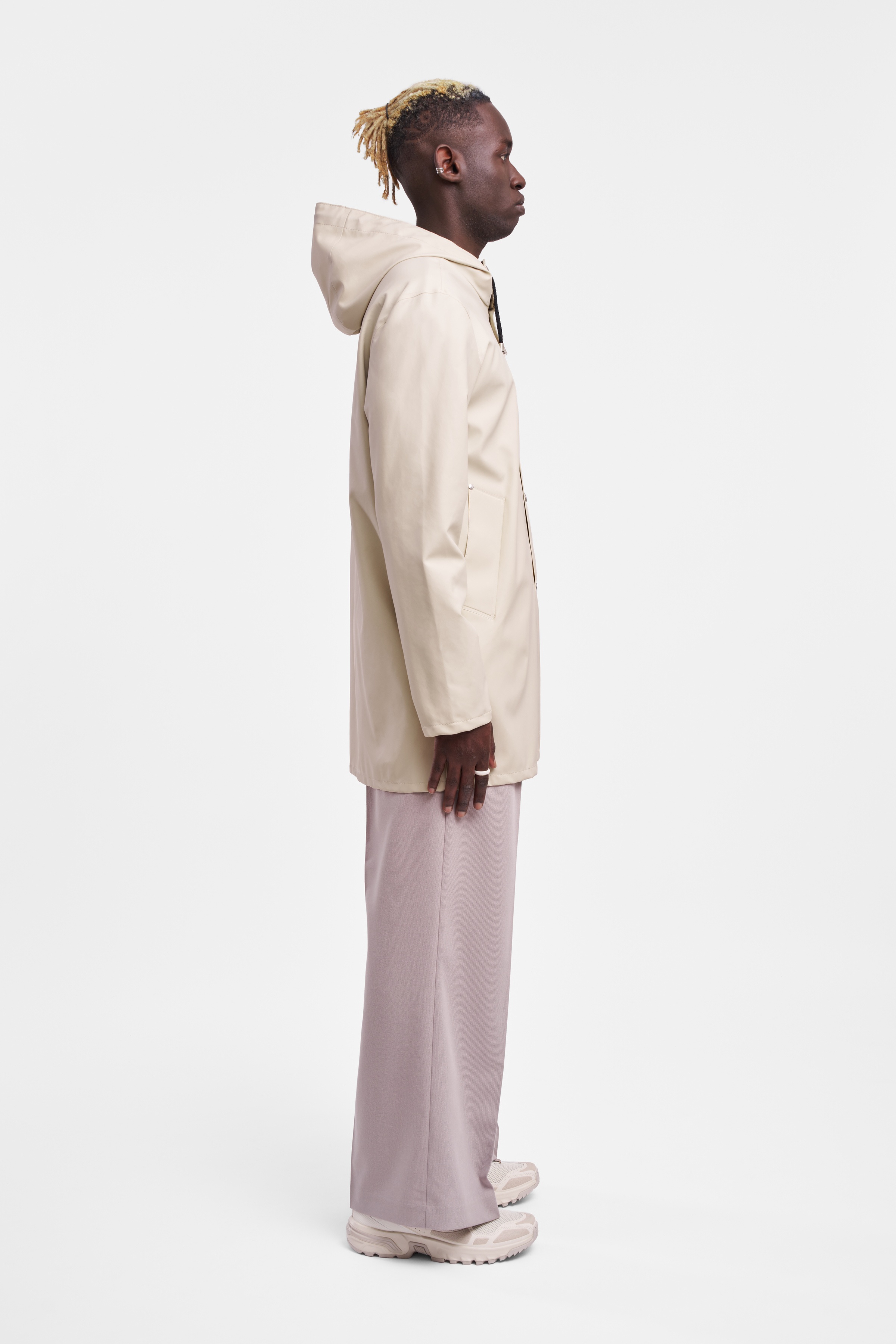 Stockholm Lightweight Raincoat Oyster - 3