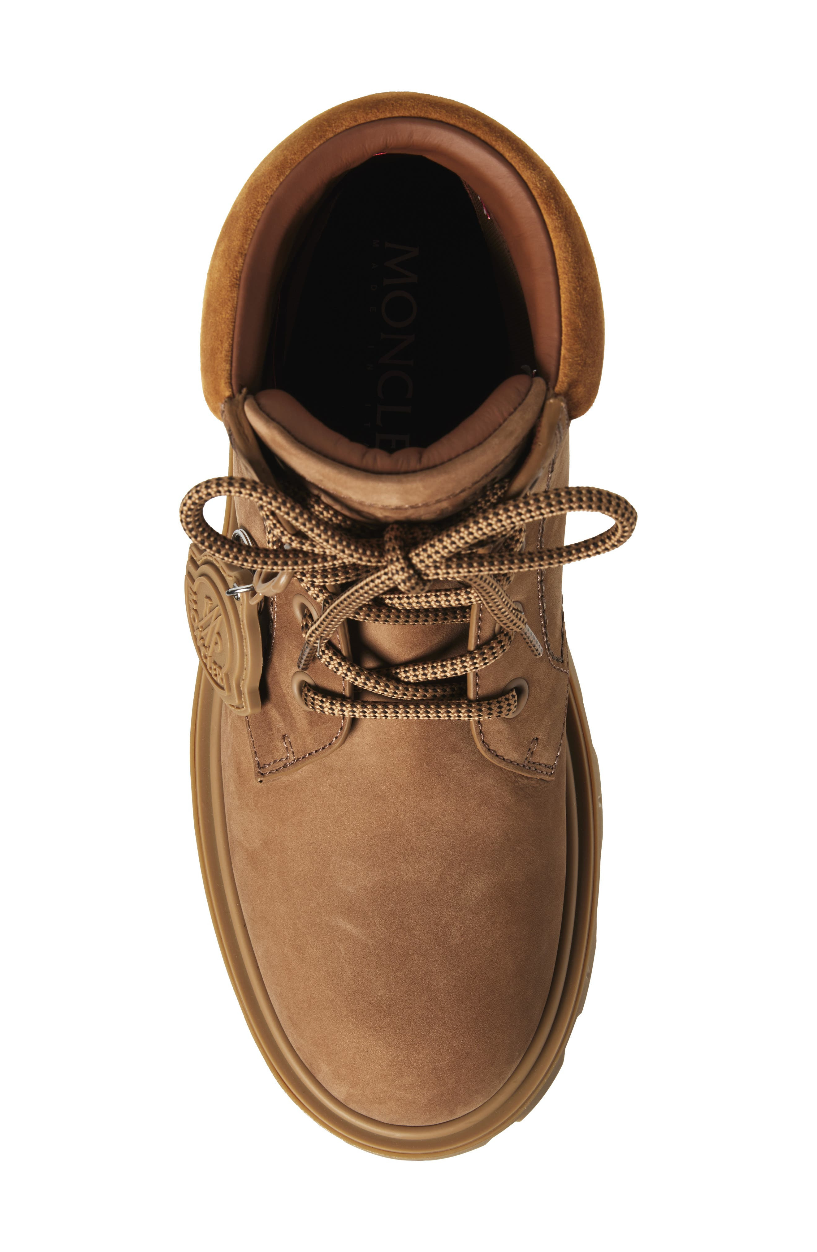 Moncler Peak City Lace-Up Boot in Warm Beige at Nordstrom - 5