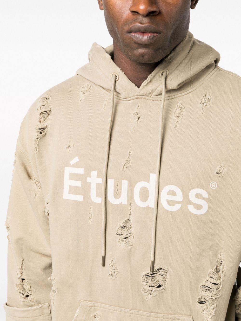 Ensemble distressed-effect hoodie - 5
