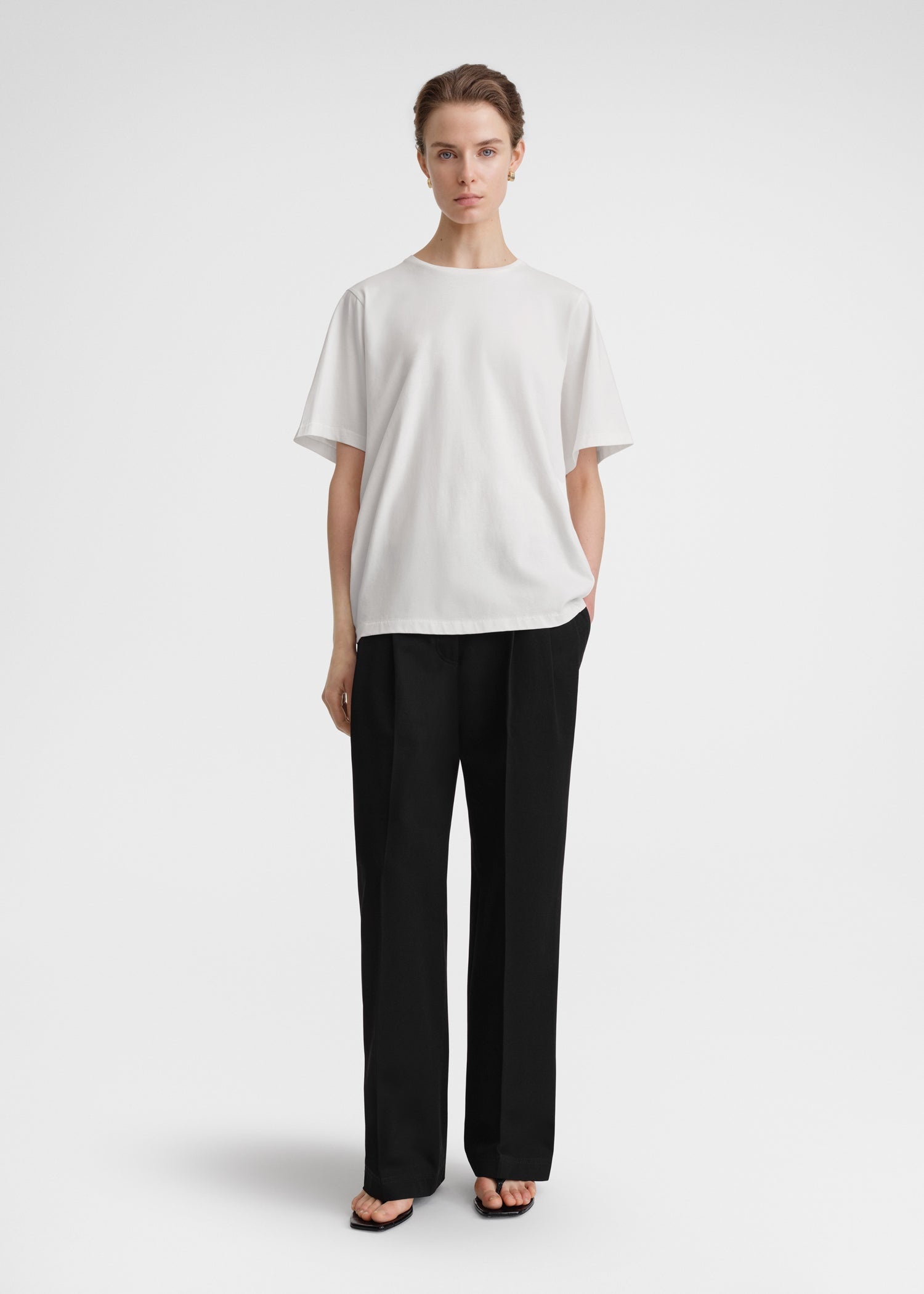 Oversized cotton tee off-white - 2