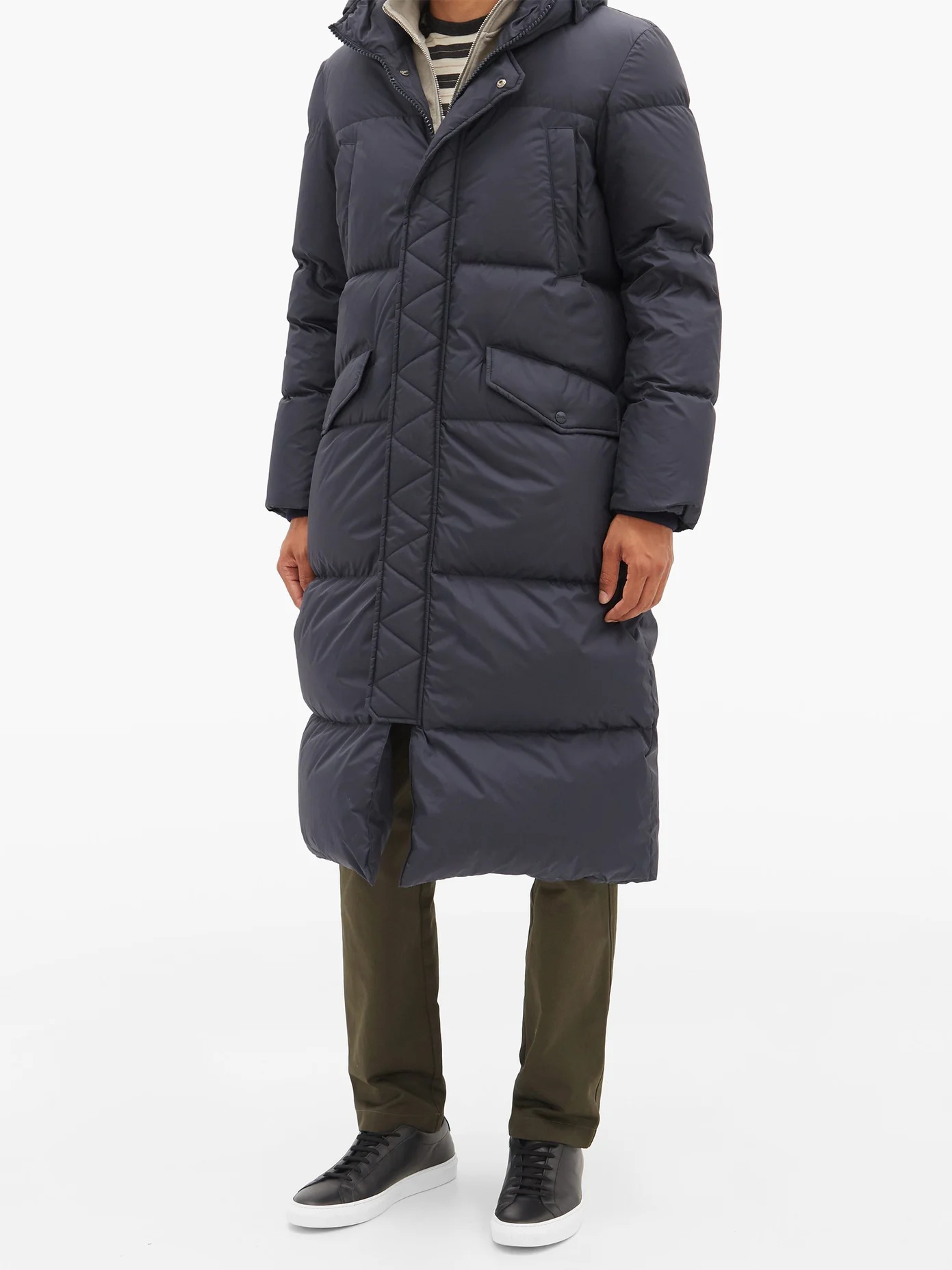 Hooded down-quilted coat - 6