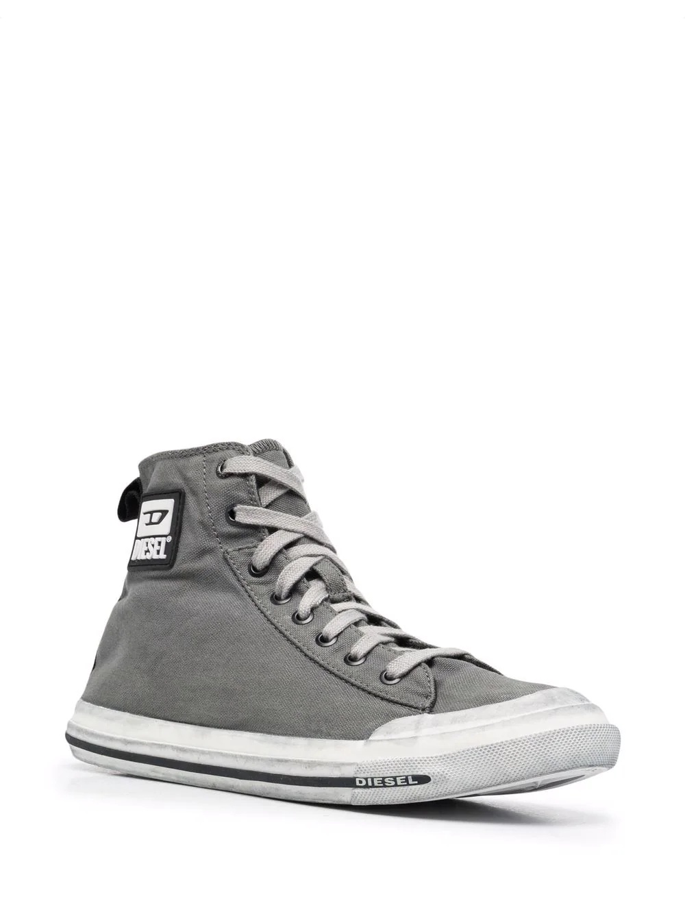 logo-patch high-top sneakers - 2