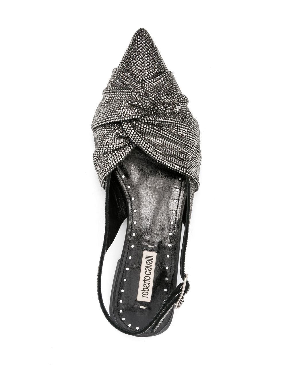 crystal-embellished slingback ballerinas - 4