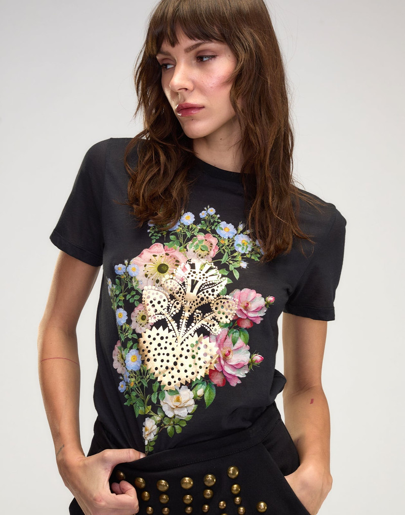 CYNTHIA ROWLEY Heart of Gold Tee outlook