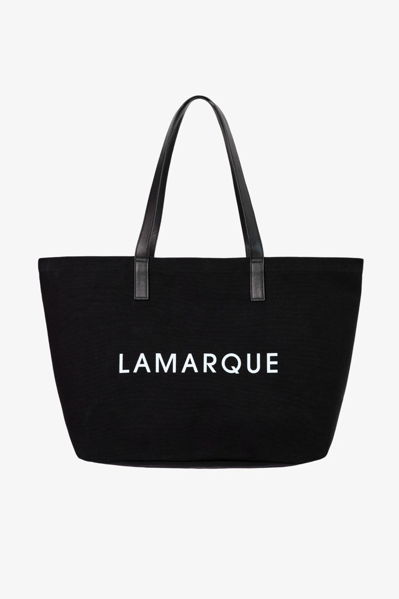 SHOPPER | Canvas Tote Bag with Leather Straps - 1