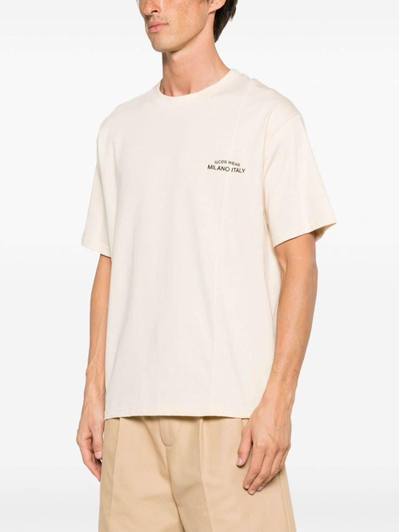 embroidered-logo cotton T-shirt 3
