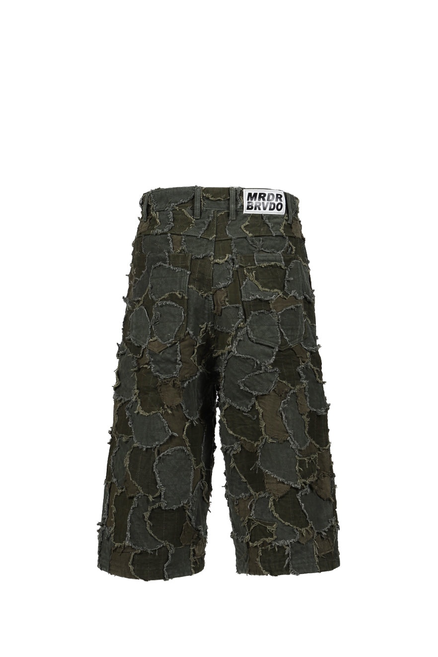 FIELD CAMO CARGO SHORT / OLV - 2