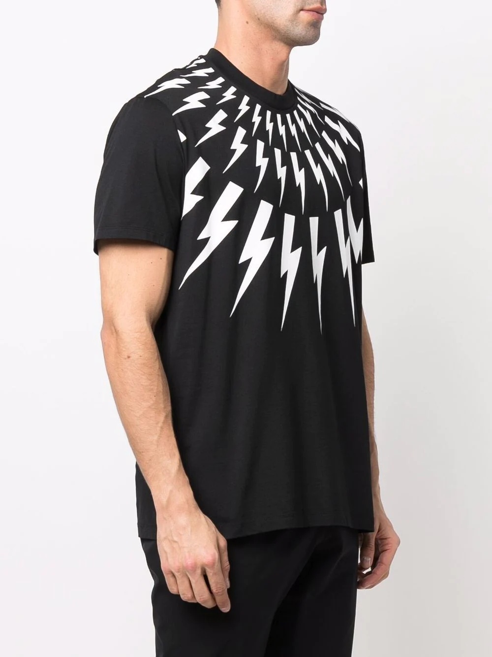 Thunderbolt-print cotton T-shirt - 3