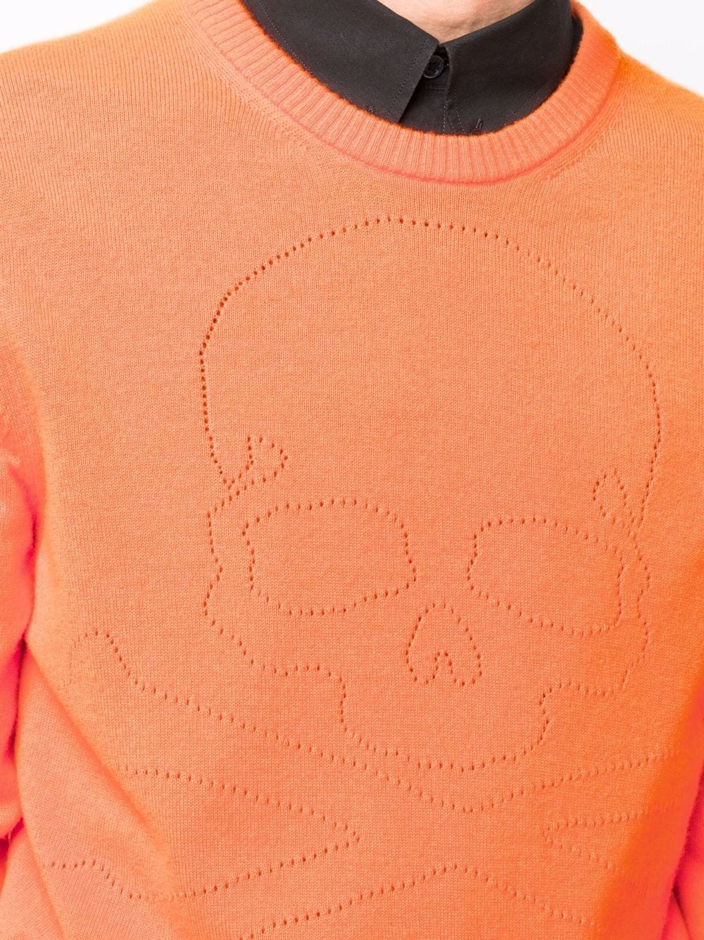fine-knit skull-motif jumper - 5