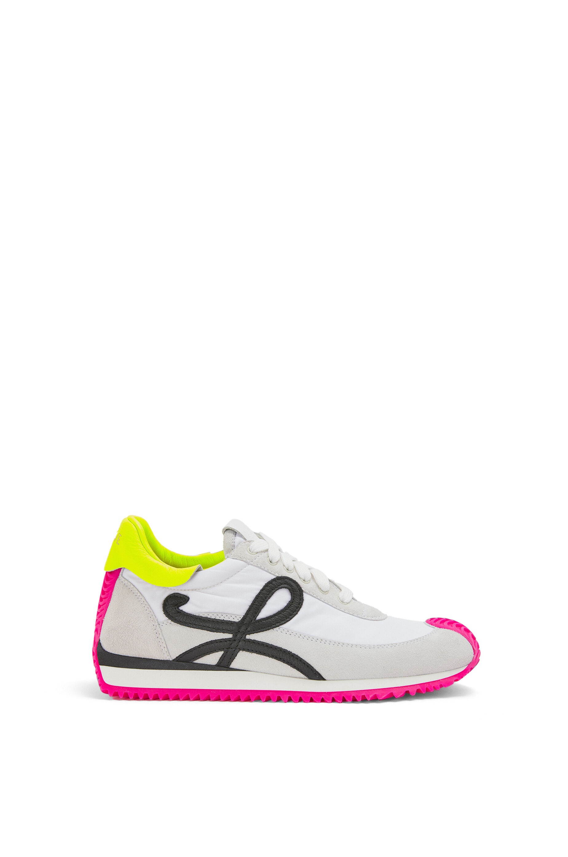 Flow runner in nylon and suede - 1