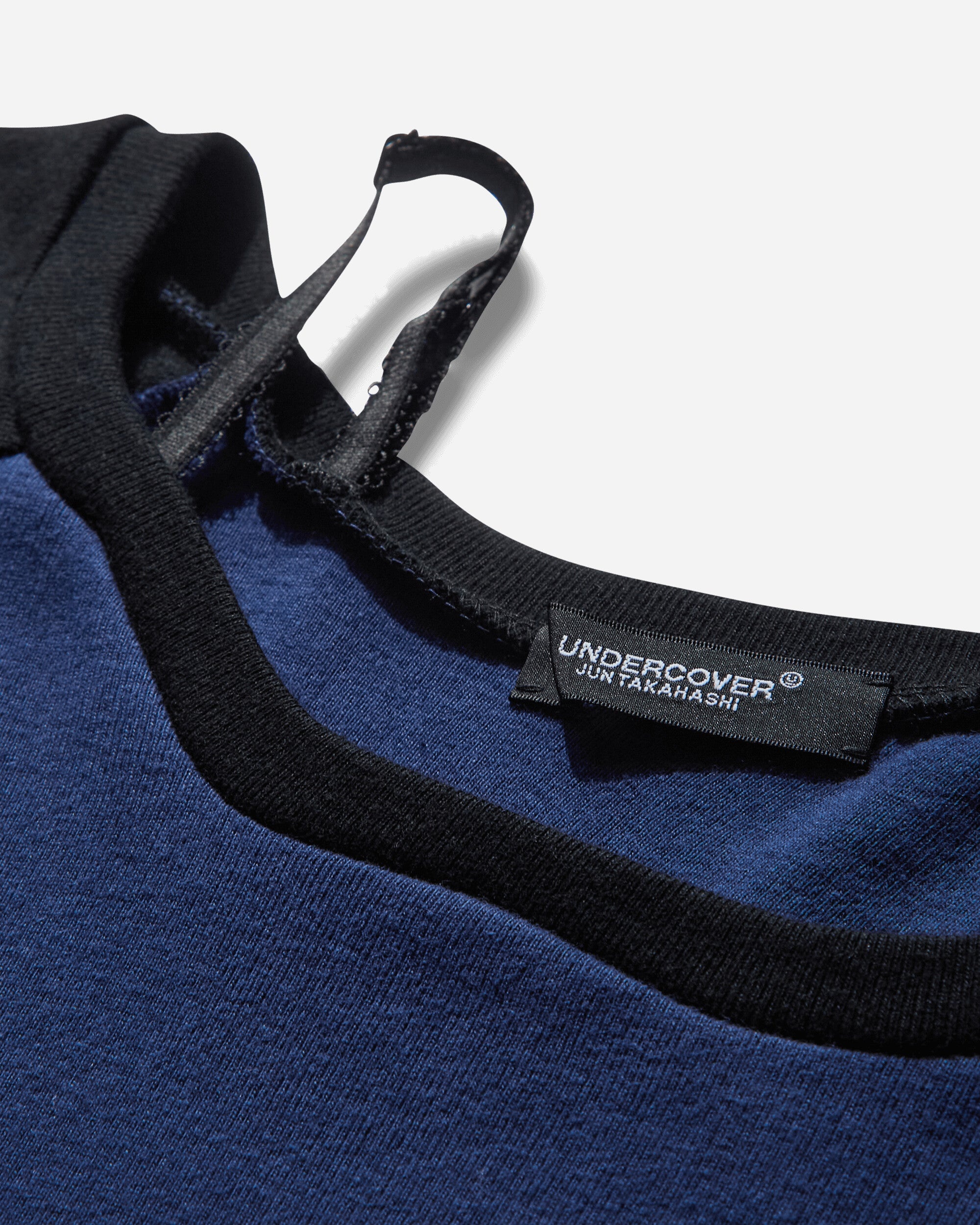 Women's Shoulder Strap Raglan T-Shirt Navy - 3