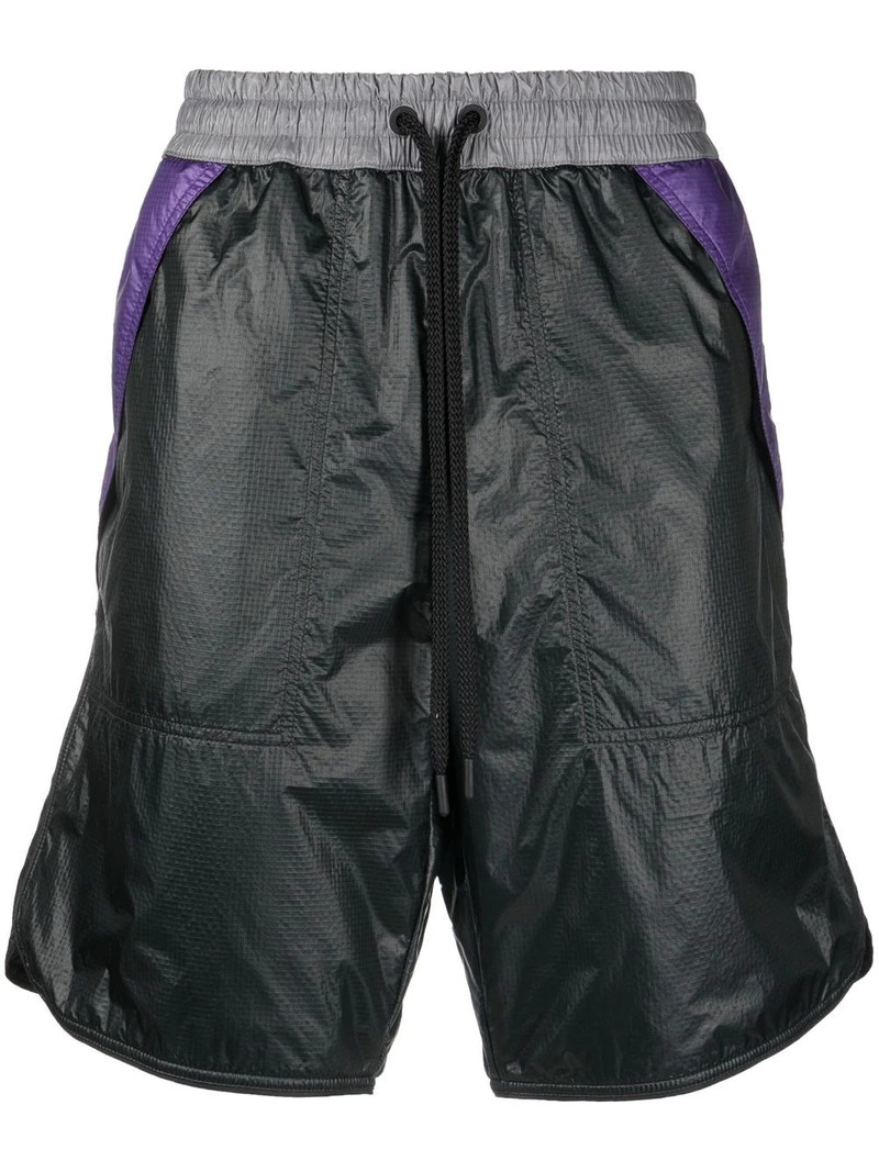 elasticated knee-length shorts 1
