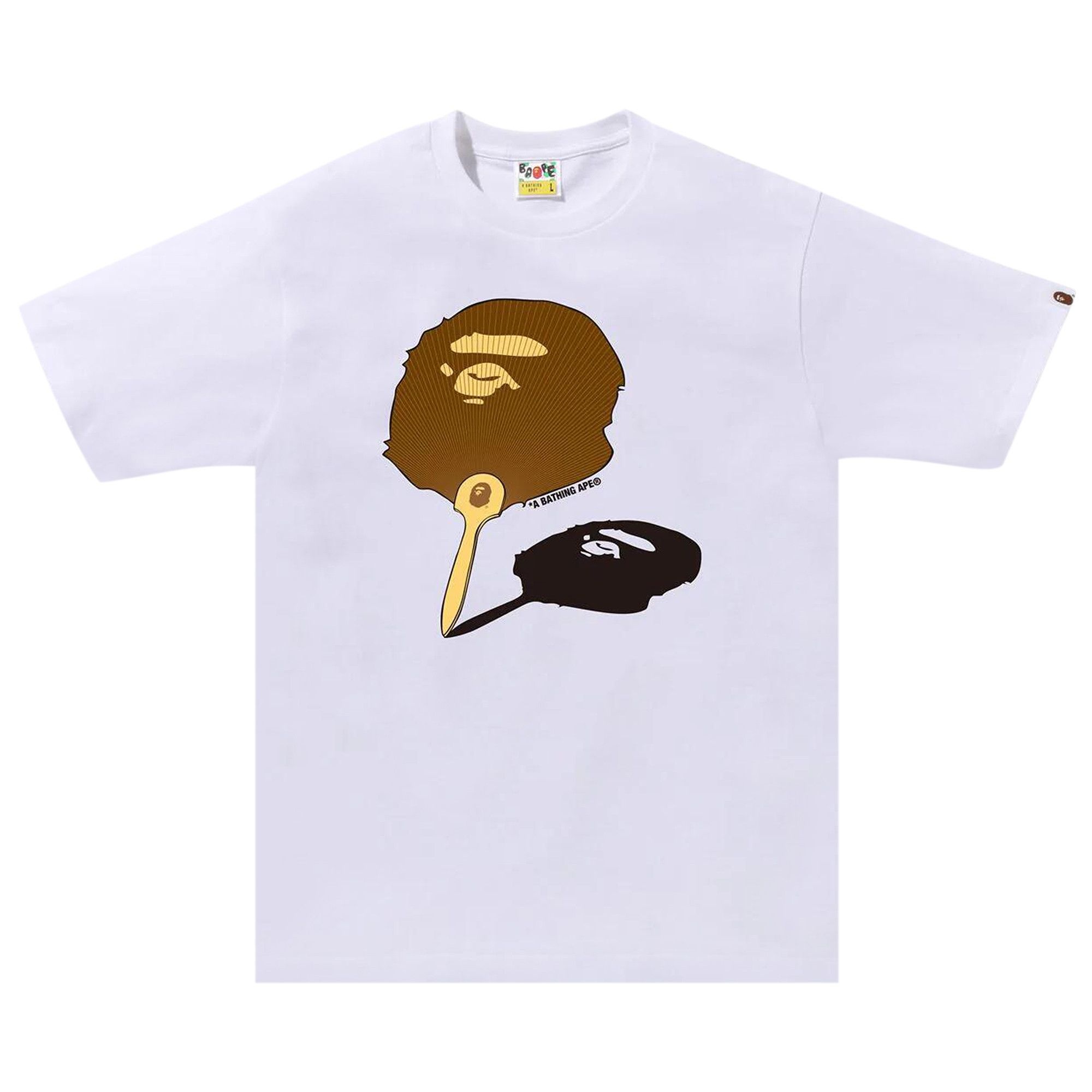 BAPE Japanese Fan Ape Head Tee 'White' - 1