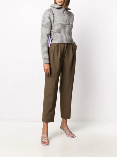 JACQUEMUS stand-up collar chunky jumper outlook