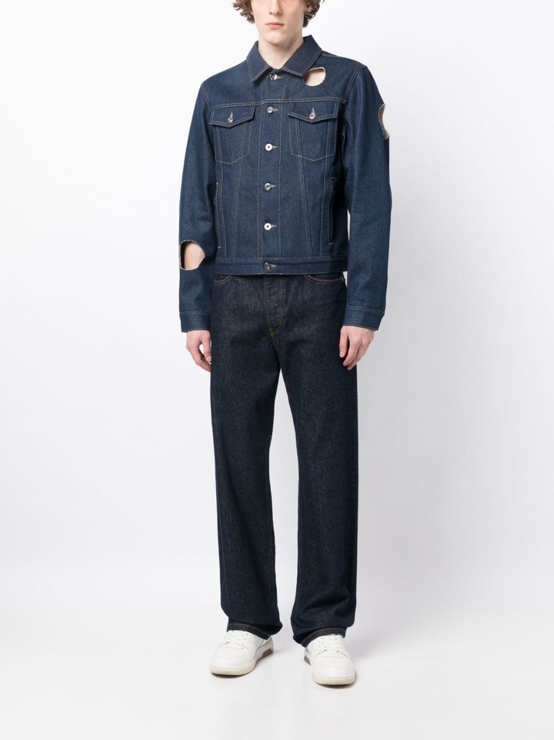 Off-White cut-out denim jacket outlook