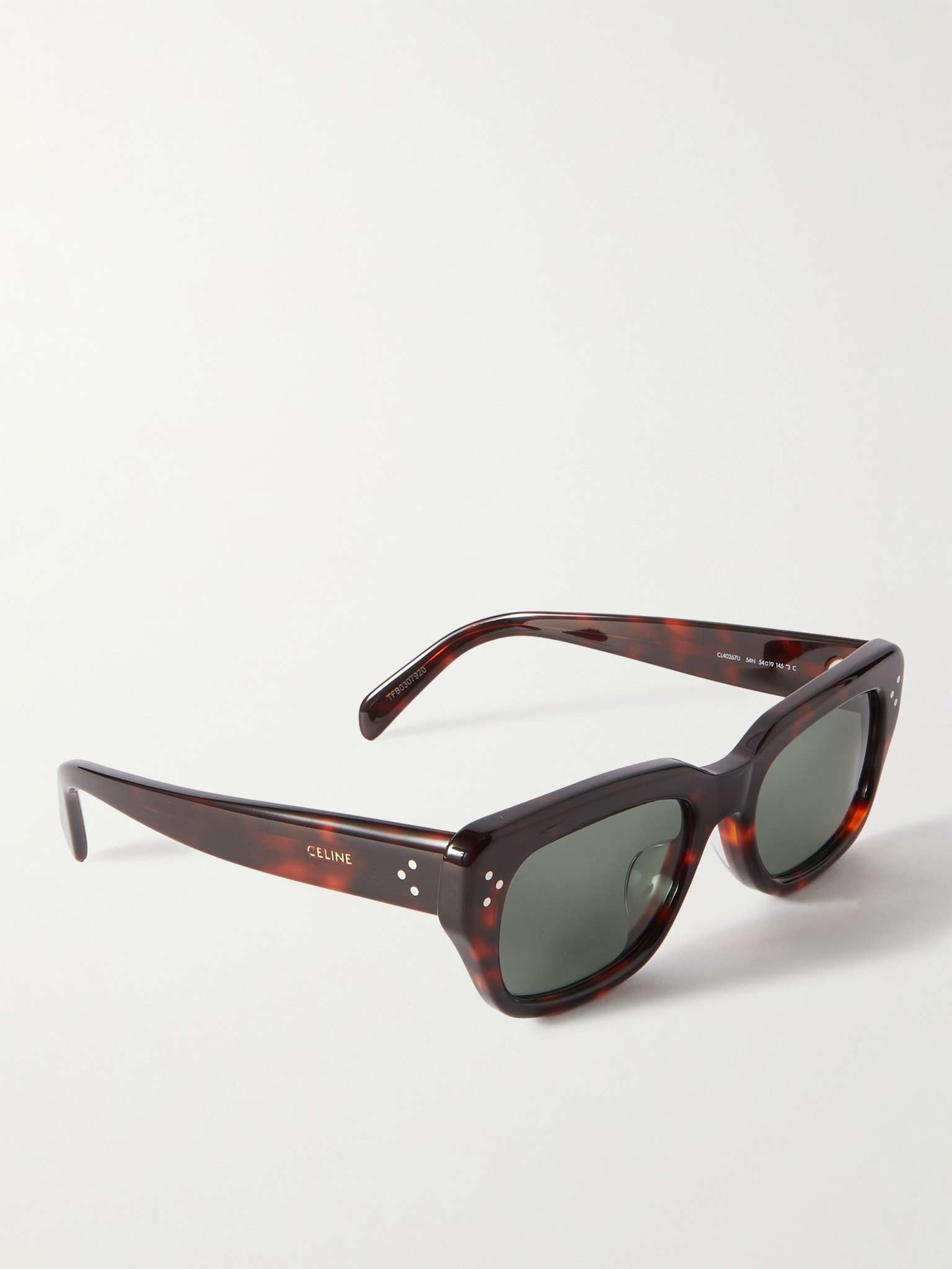 D-Frame Tortoiseshell Acetate Sunglasses - 3