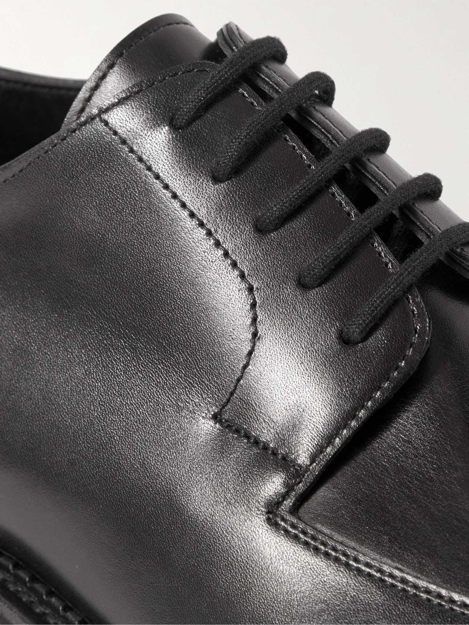 Hardington Polished-Leather Derby Shoes - 6