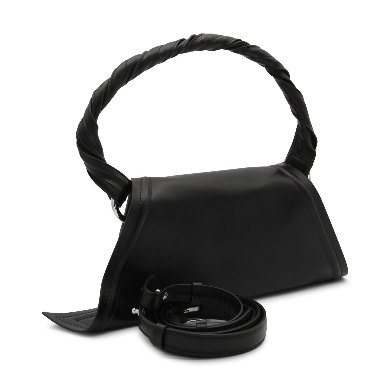 black leather shoulder bag - 2