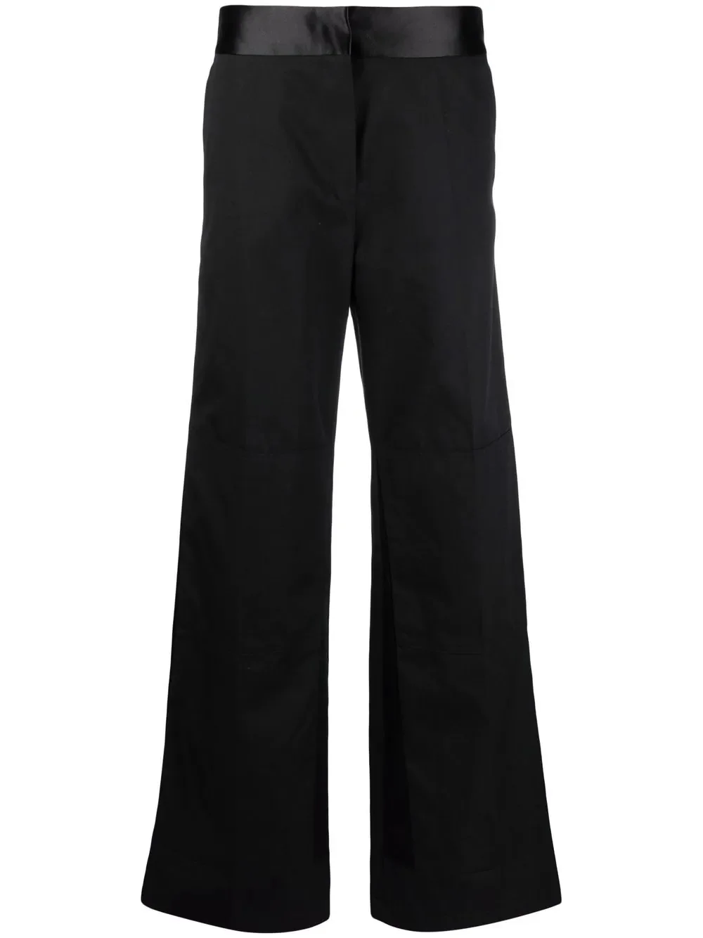 tonal high-waisted trousers - 1
