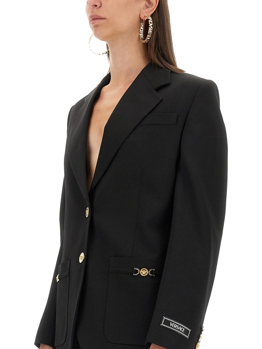 Versace Women Oversized Single-Breasted Blazer - 4