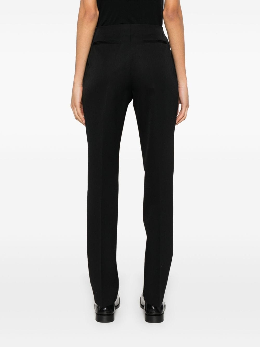 slim-cut tailored trousers - 4