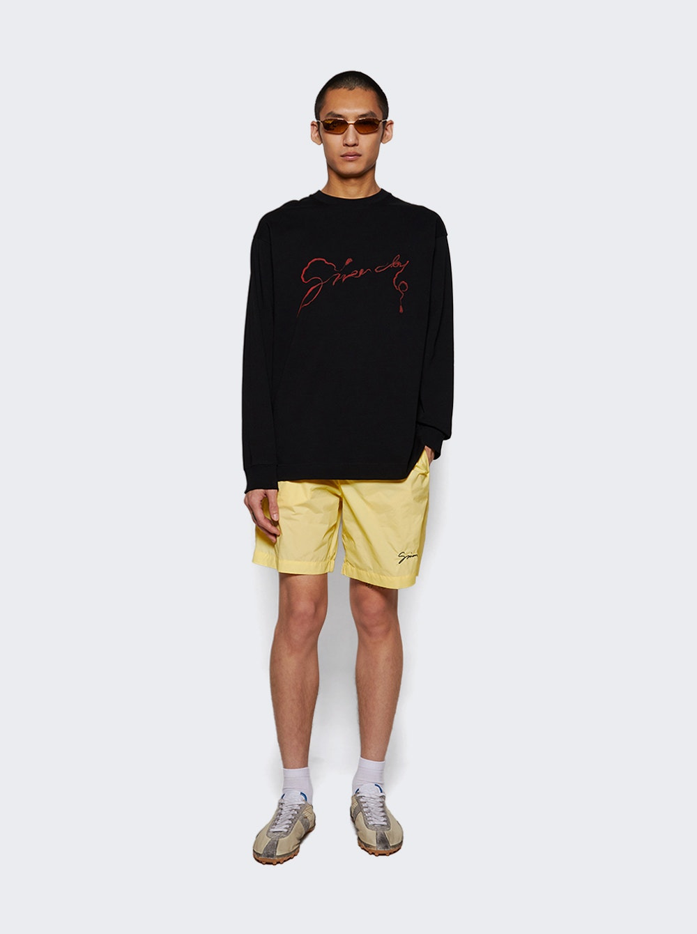 Regular Long Sleeves Tee Black - 5