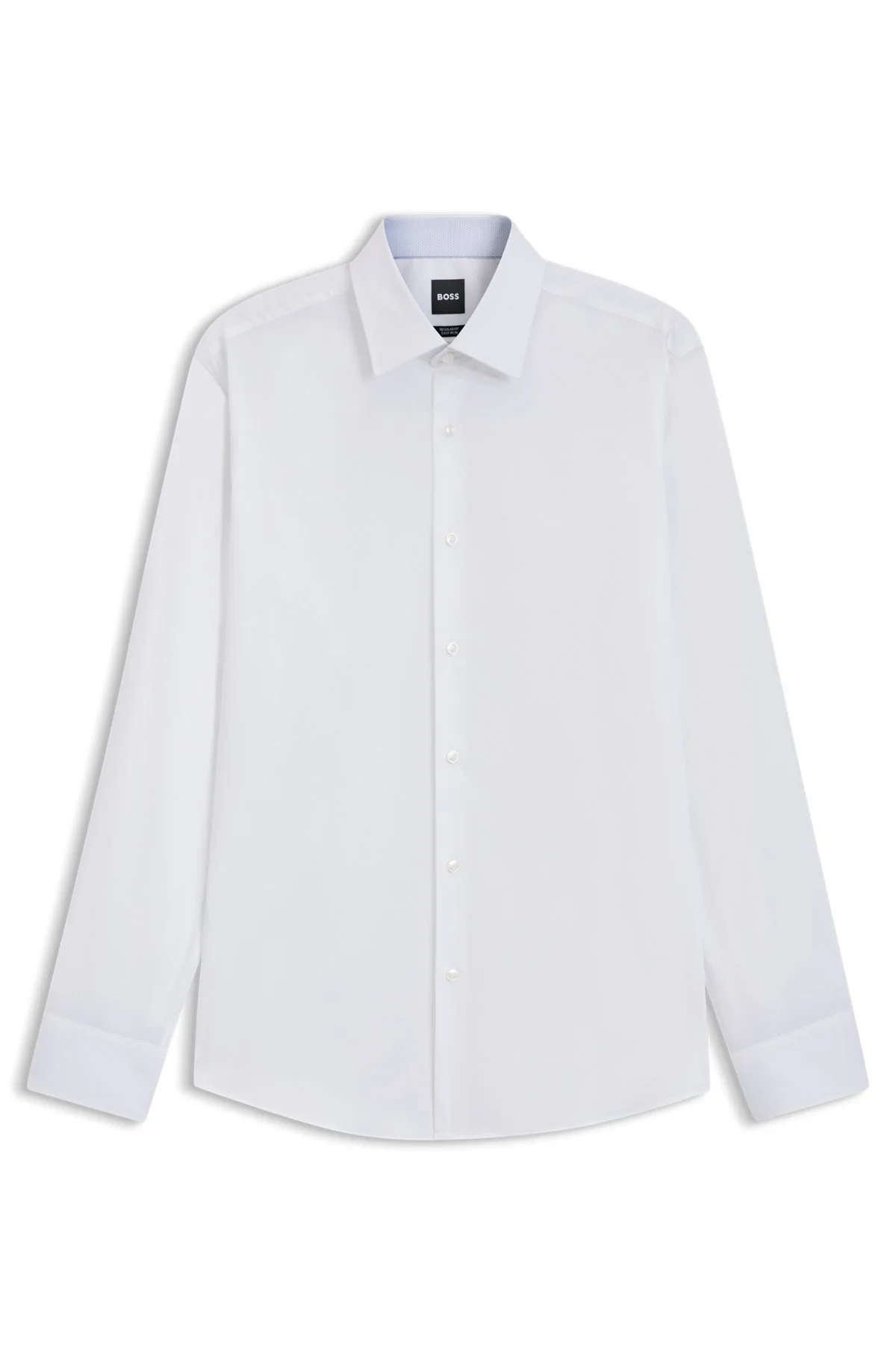 REGULAR-FIT SHIRT IN EASY-IRON STRETCH COTTON - 1