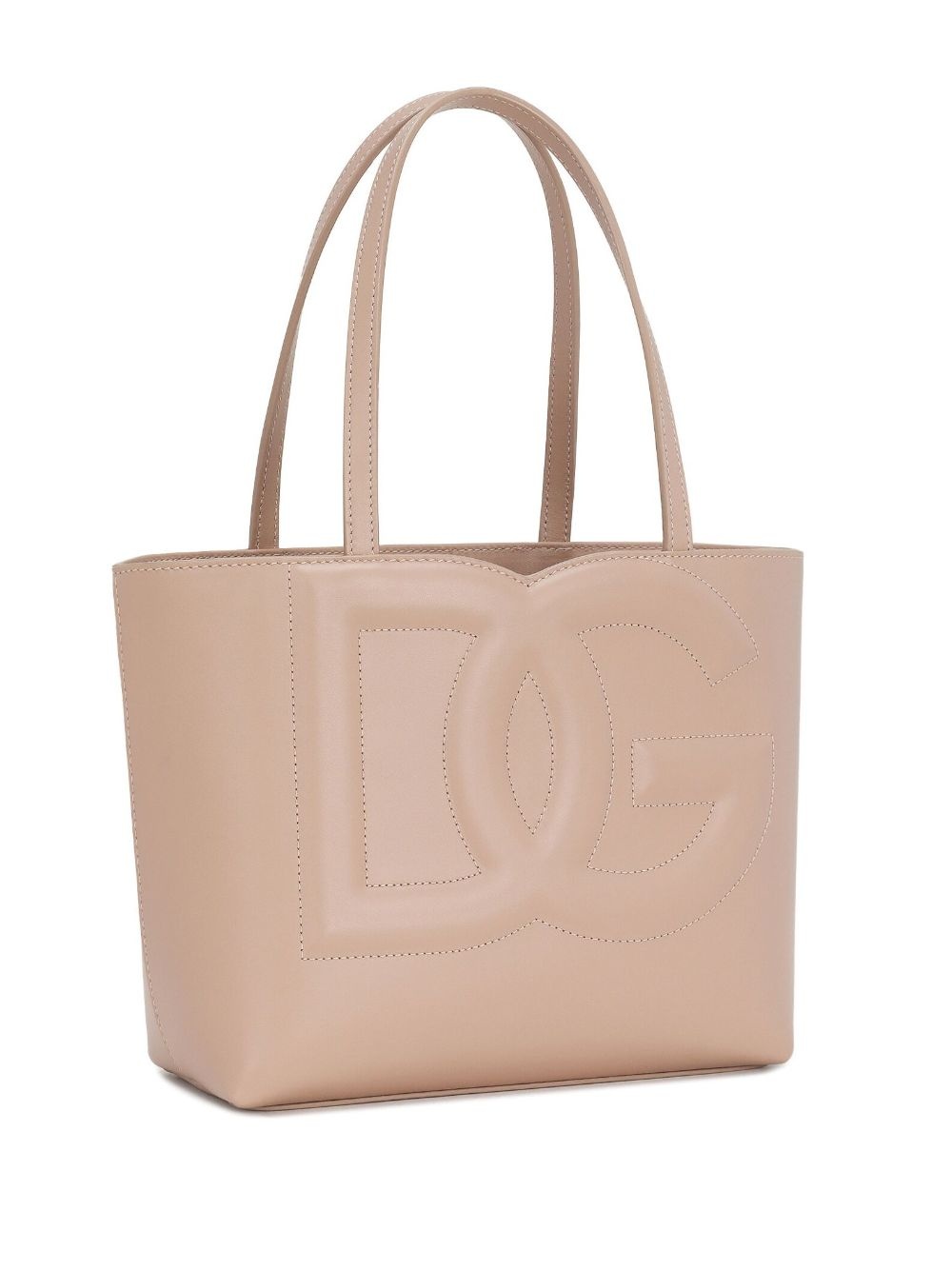 DG logo leather tote bag - 3