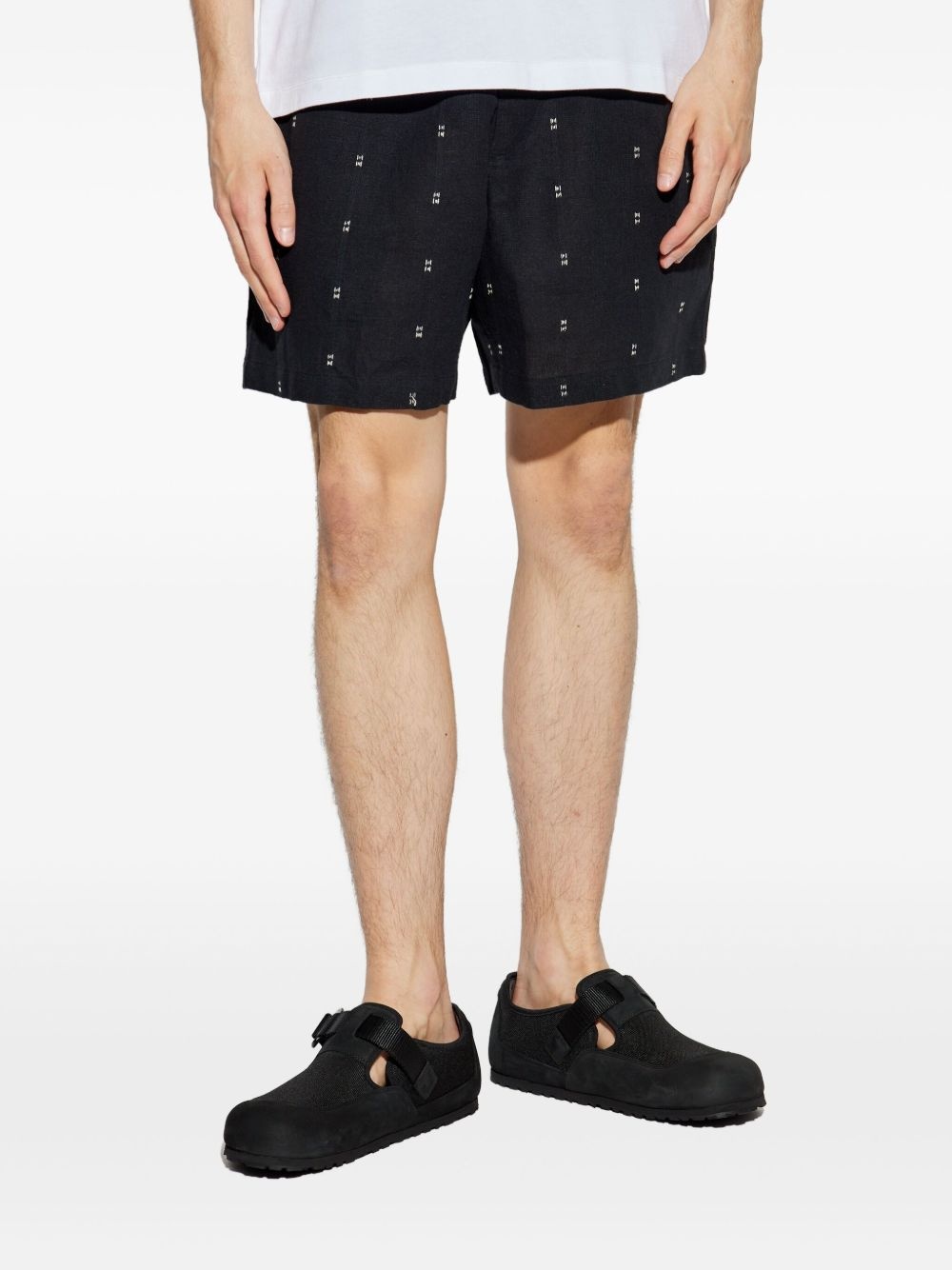 embroidered shorts - 3