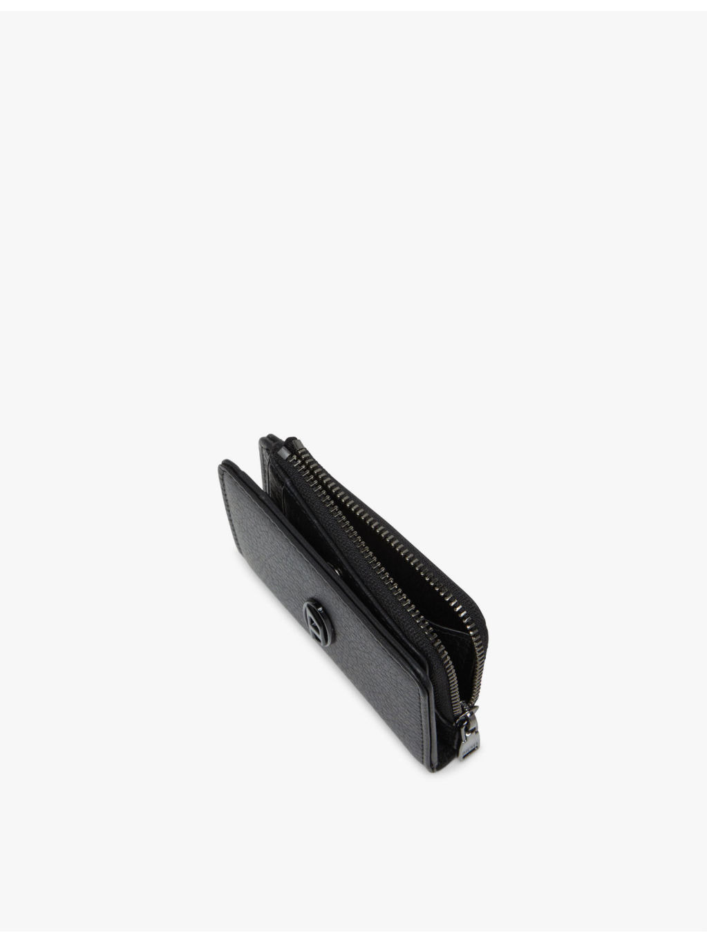 Hissu Evo logo-badge leather cardholder - 2