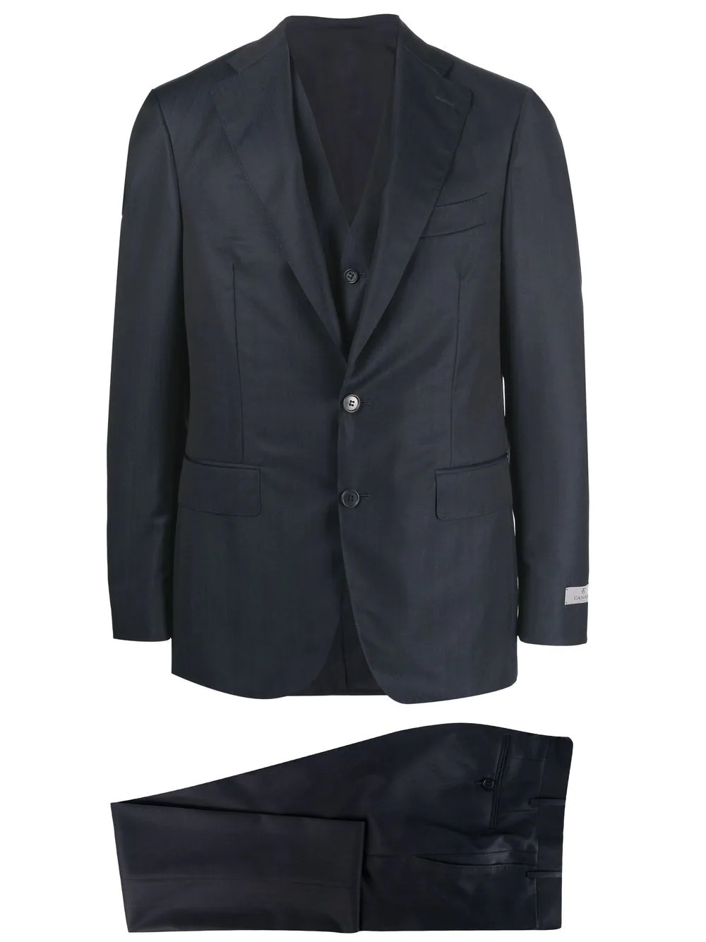 single-breasted three-piece suit - 1