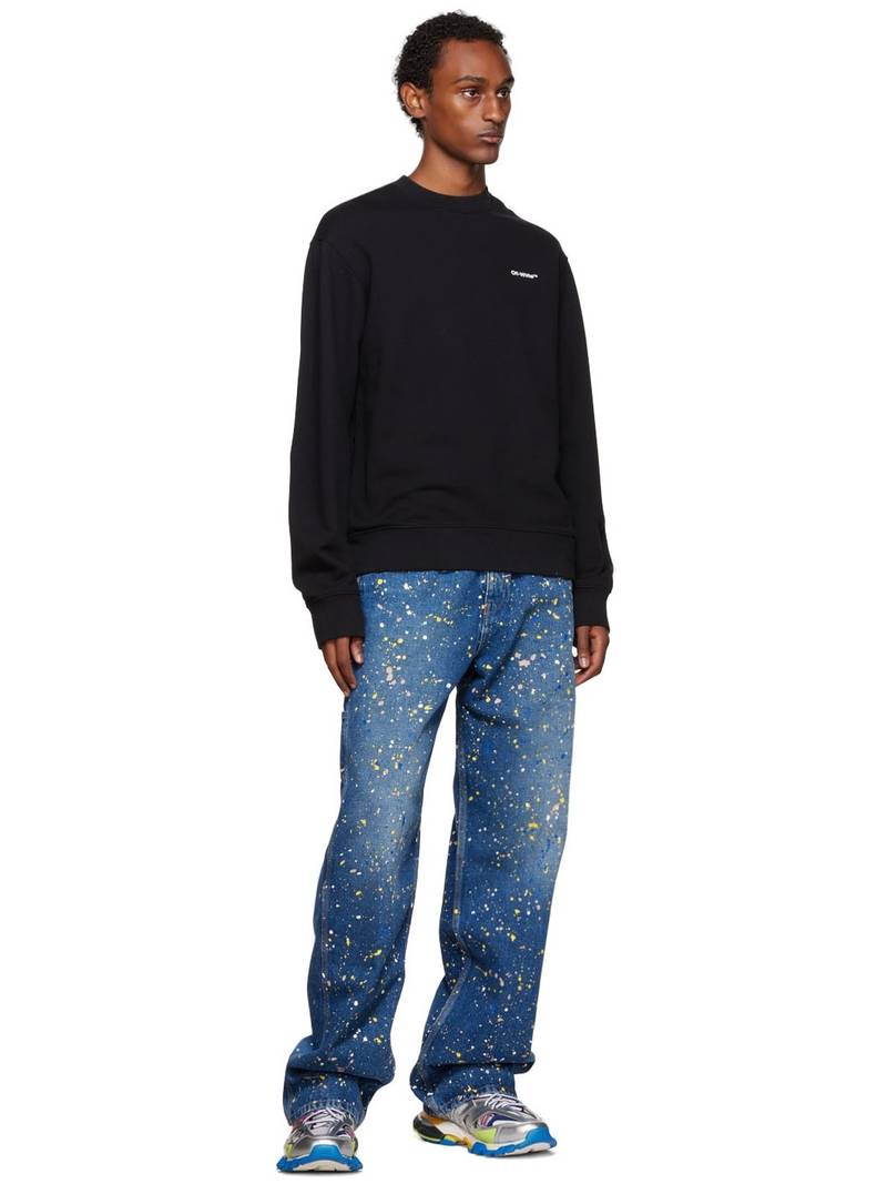 Off-White Black Wave Diag Sweatshirt outlook