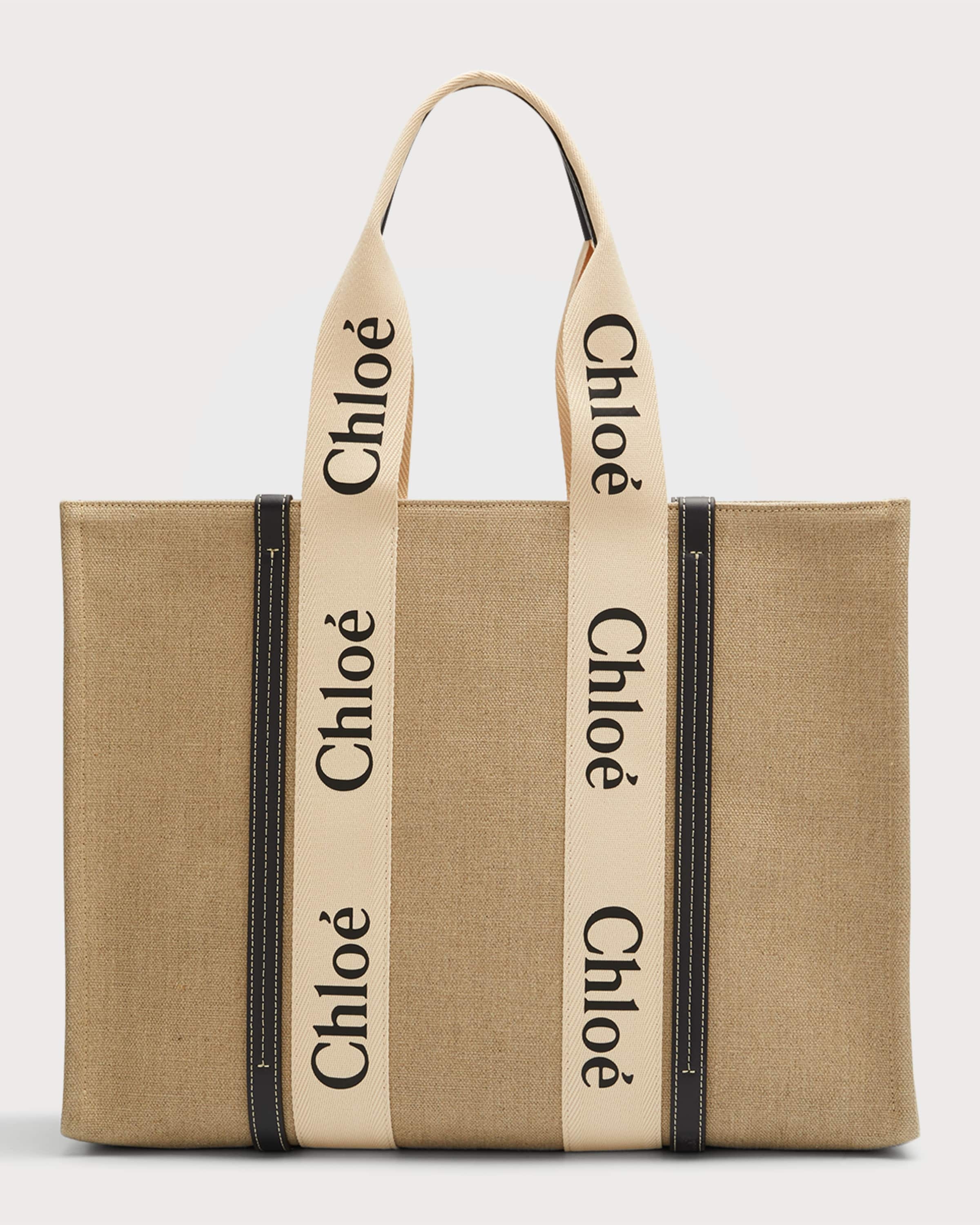 Woody Large Linen Tote Bag - 1