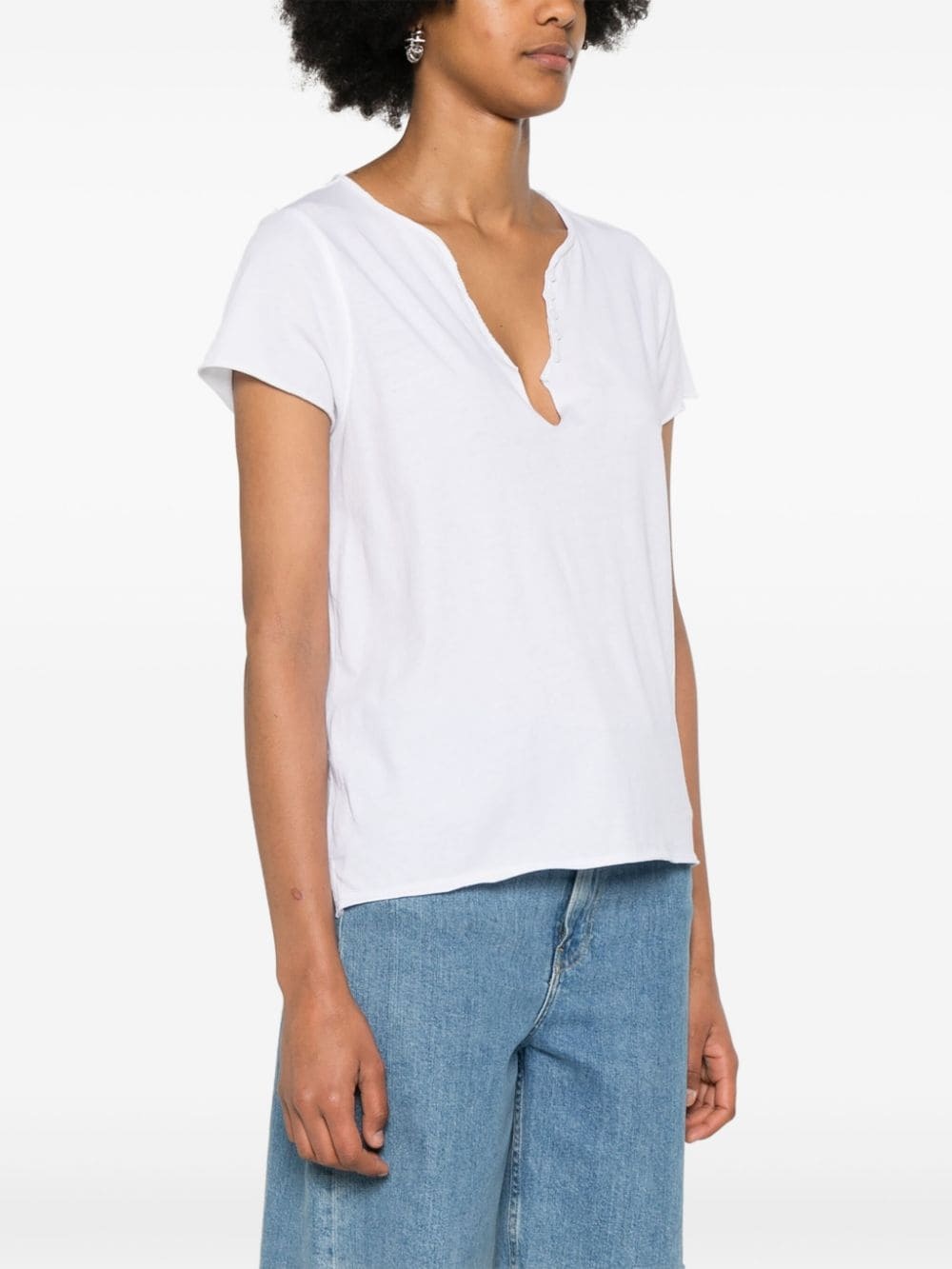rhinestone-embellished cotton T-shirt - 3