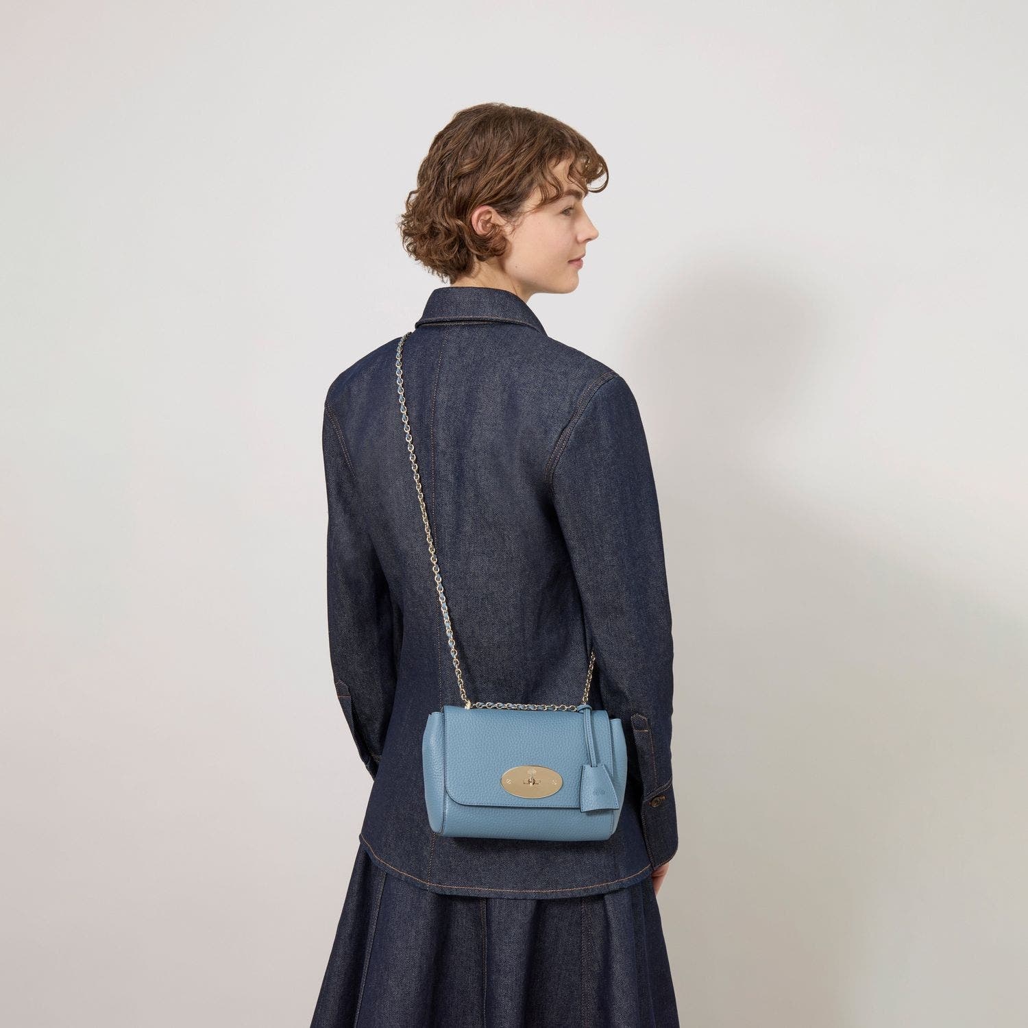 Mulberry Lily Leather Satchel in Brighton Blue at Nordstrom - 2