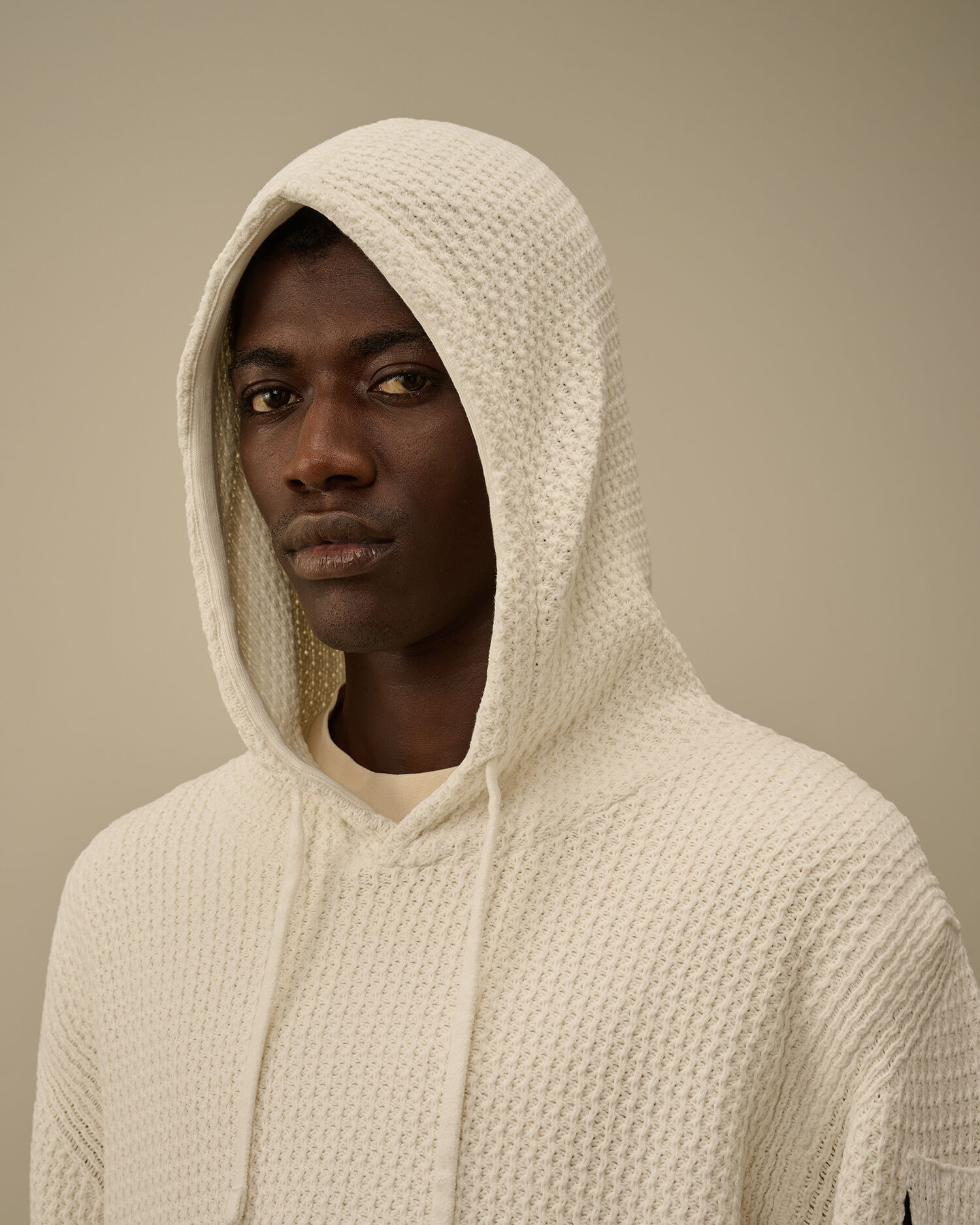 Cotton Chenille Hooded Sweater - 6