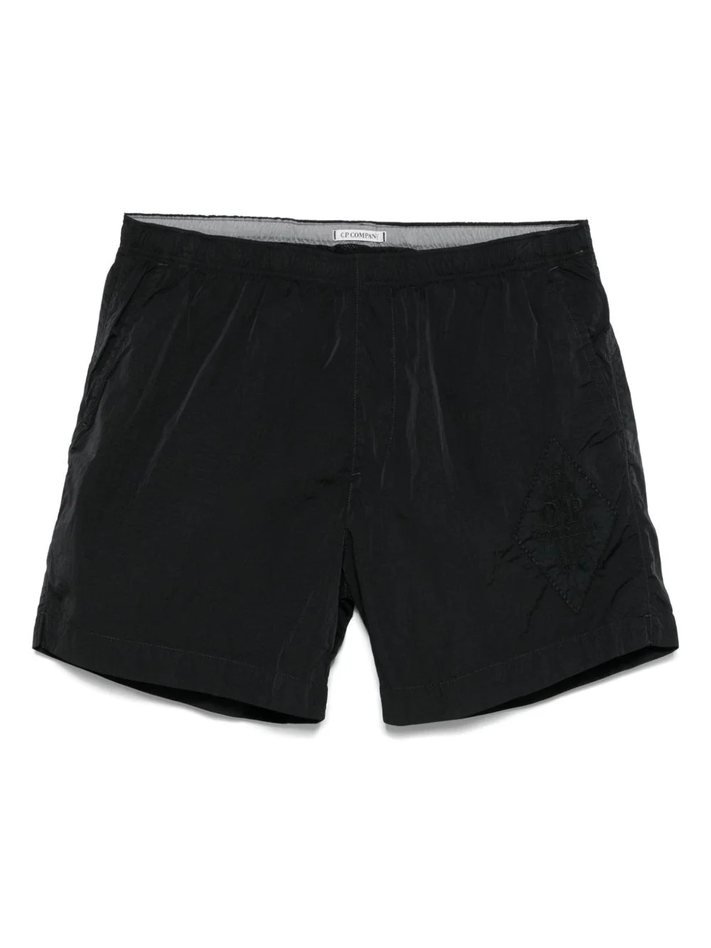 logo-embroidered swim shorts - 1