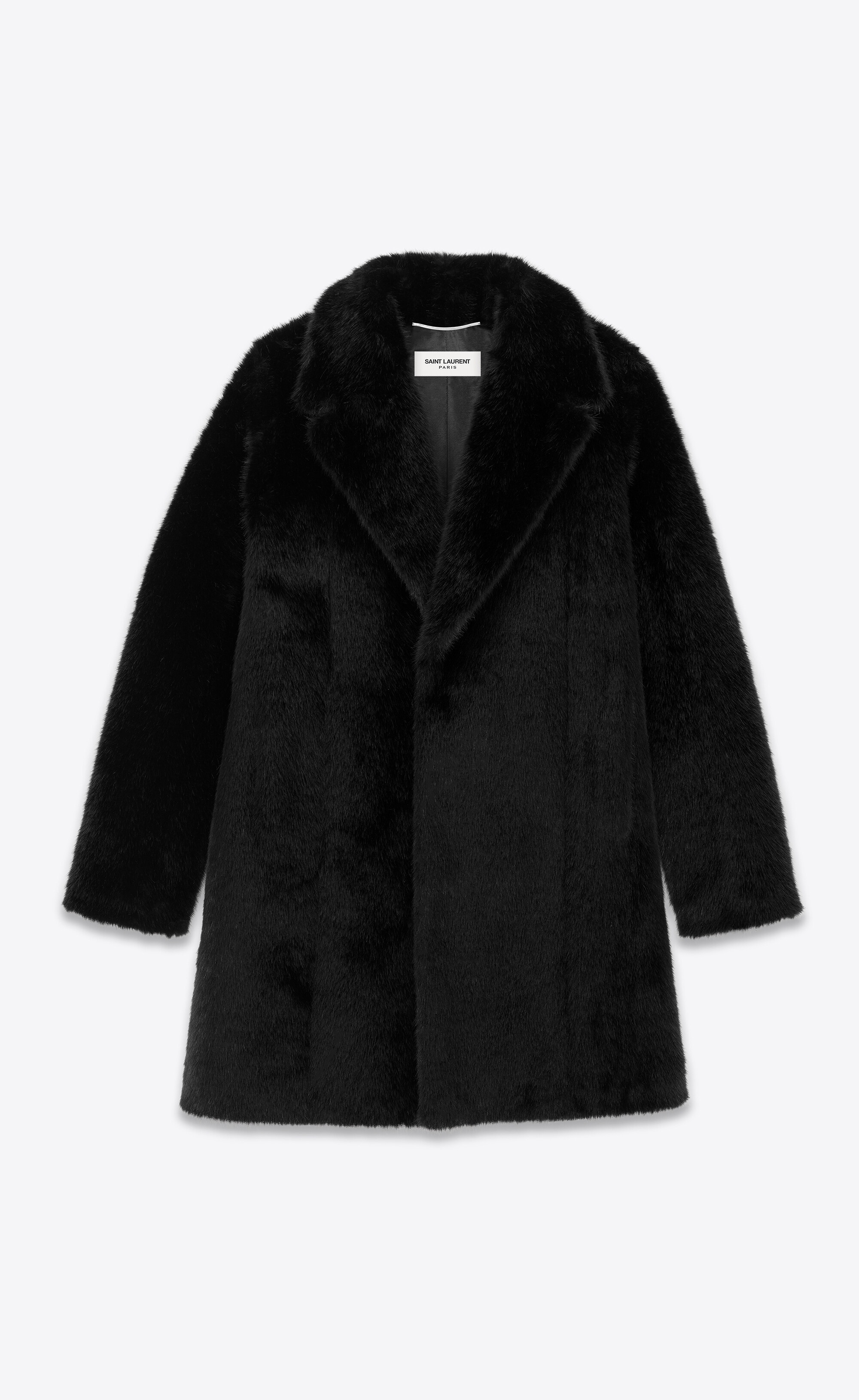 long coat in animal-free fur - 1