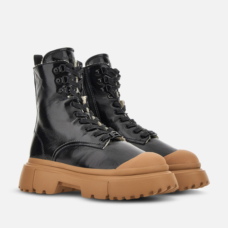 HOGAN Combat Boots Hogan H619 Black outlook