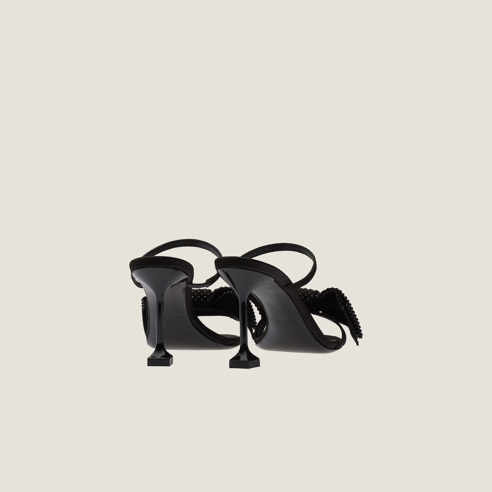 Satin bow sandals - 3