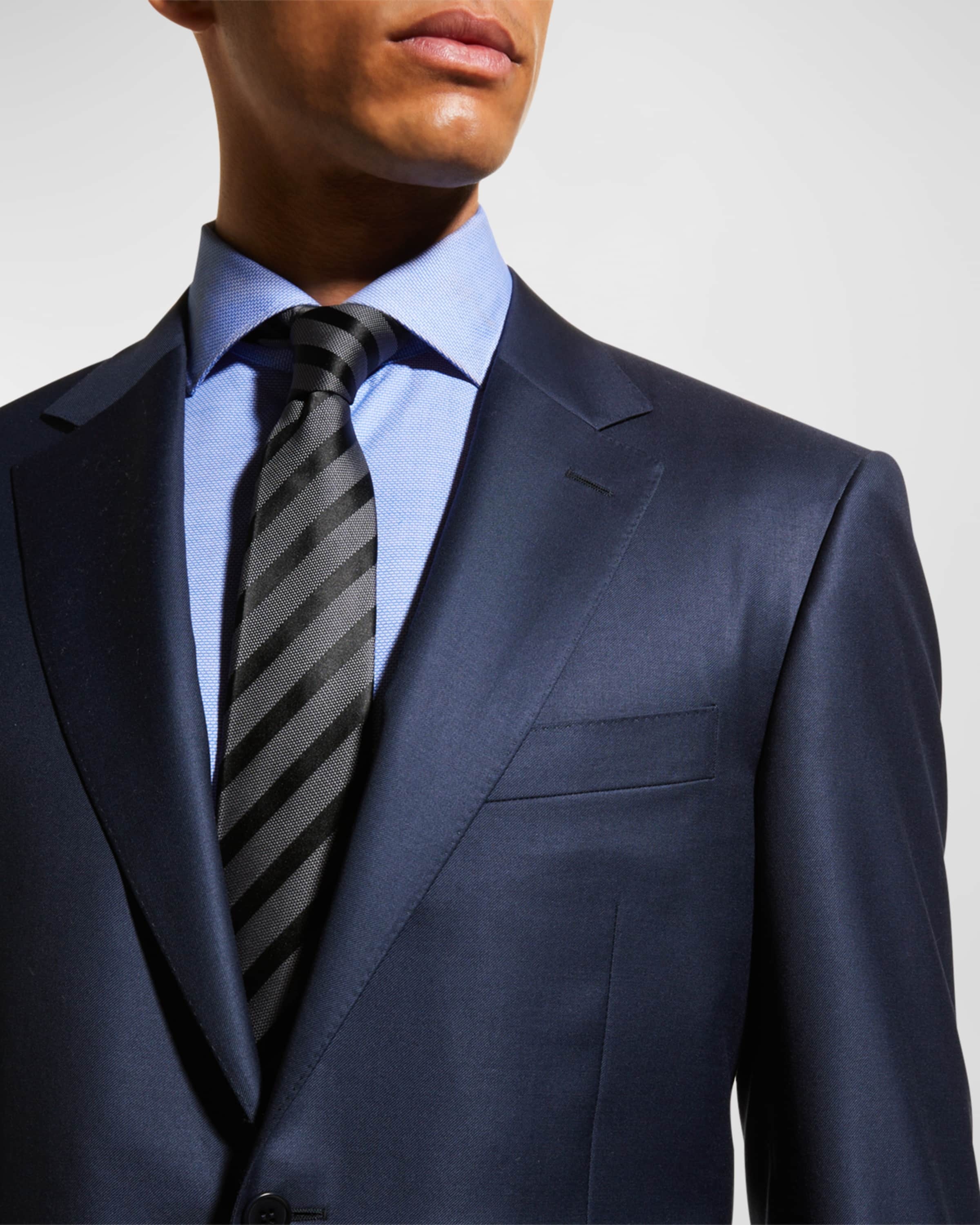 Canali single-breasted two-piece suit - Blue