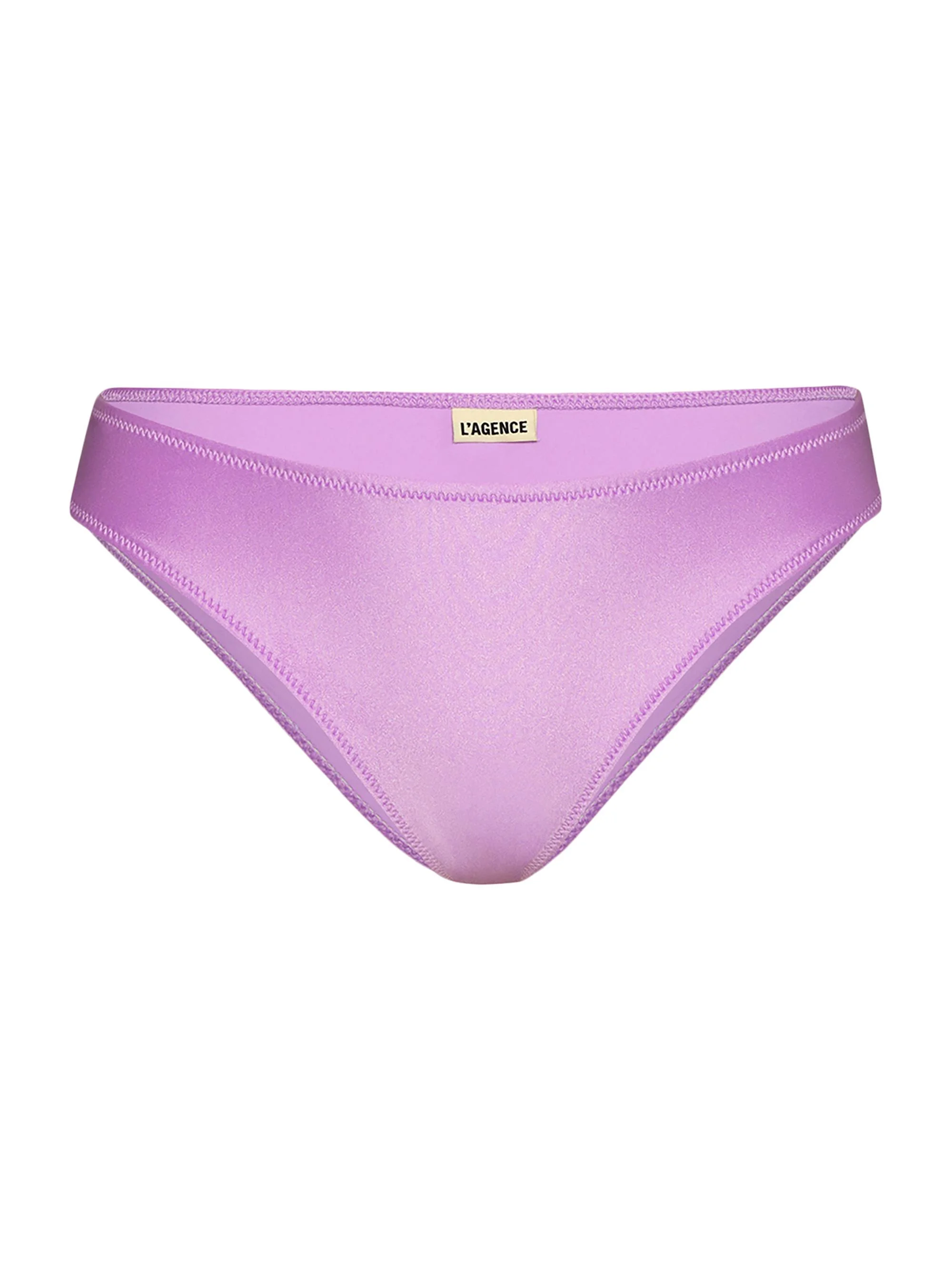 Women's Shimmer Solids Nicole Bikini Bottom - Light Violet - 1