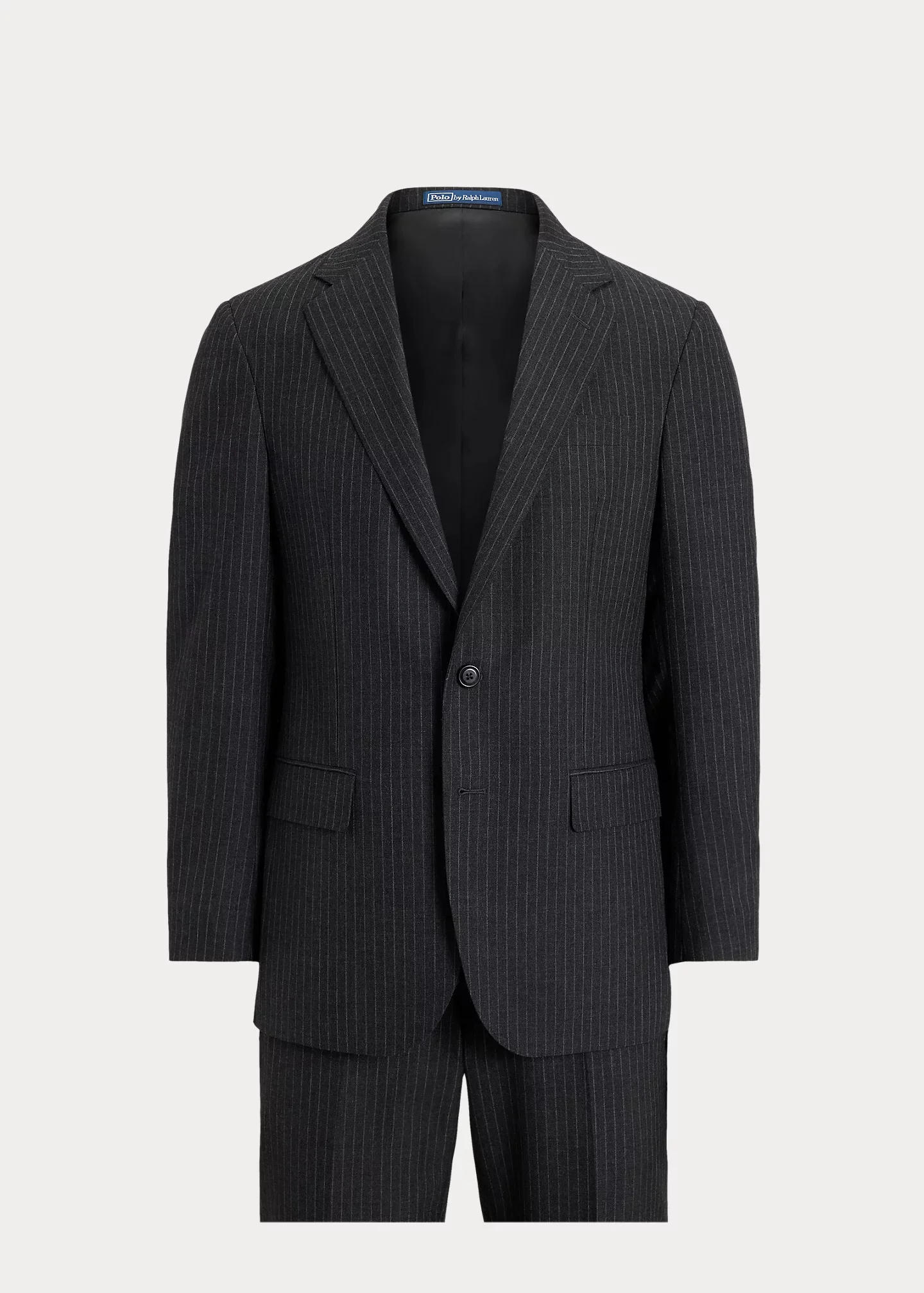 Polo Tailored Fit Striped Wool Suit - 1