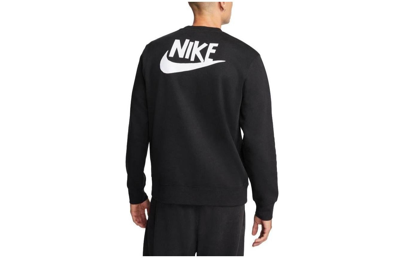 Nike Sportswear Fleece Crew Neck Sweatshirt 'Black' DQ4072-010 - 2