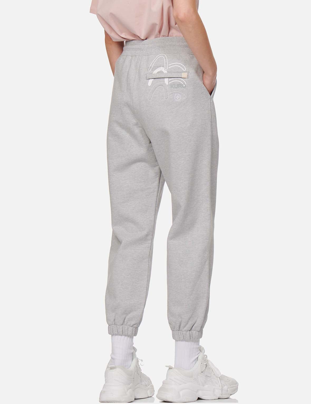 Triple Seagull Print and Embroidery Sweatpants - 8