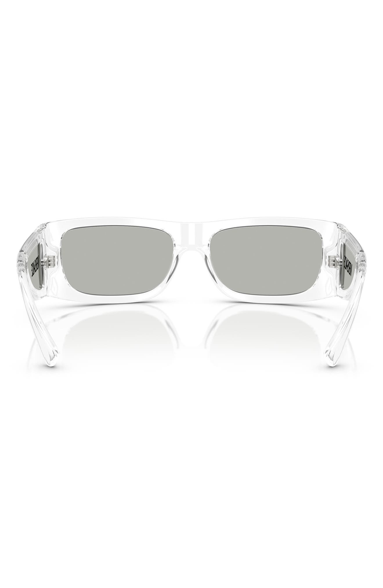 Versace 57mm Pillow Sunglasses in Crystal at Nordstrom - 5