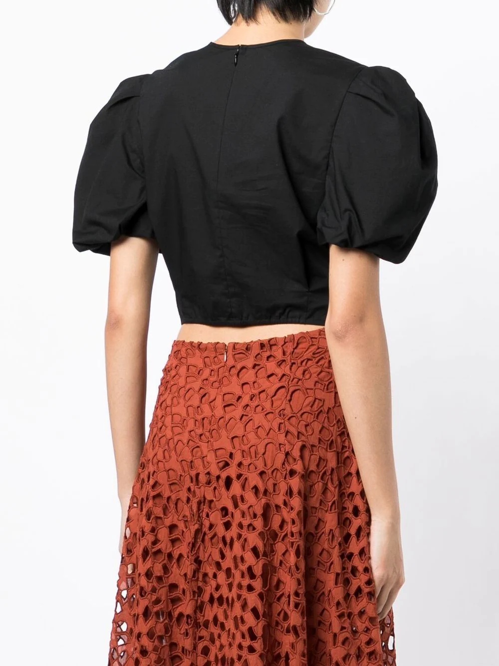 cropped knot T-shirt - 4