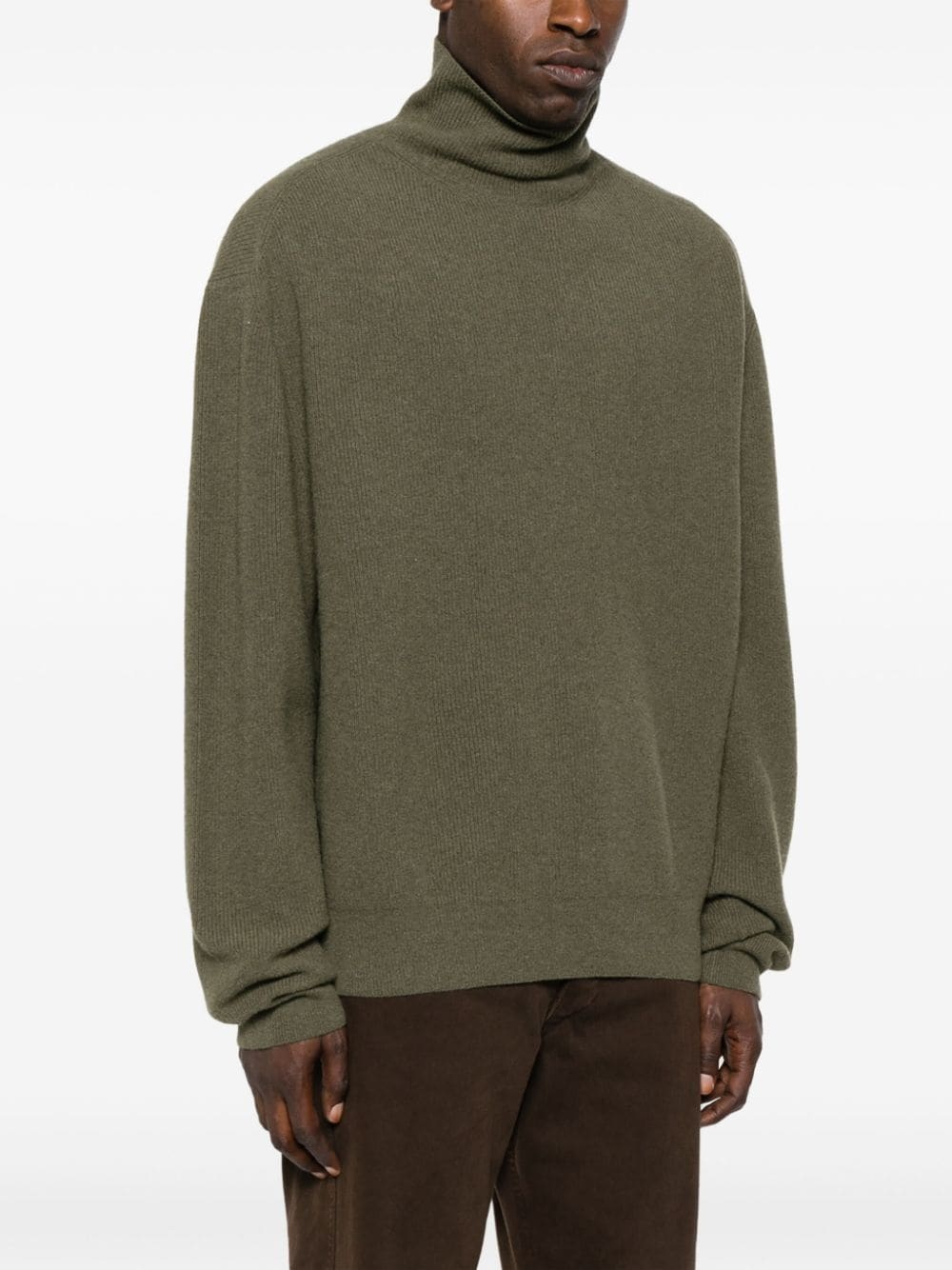 ribbed roll-neck jumper - 4