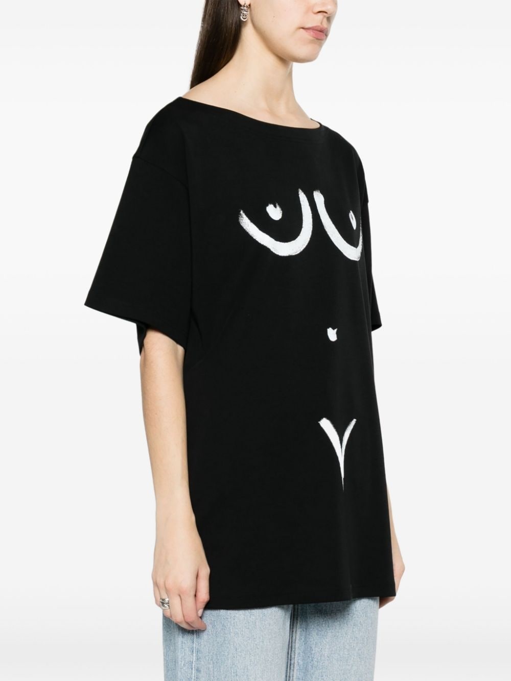 motif-print cotton T-shirt - 3