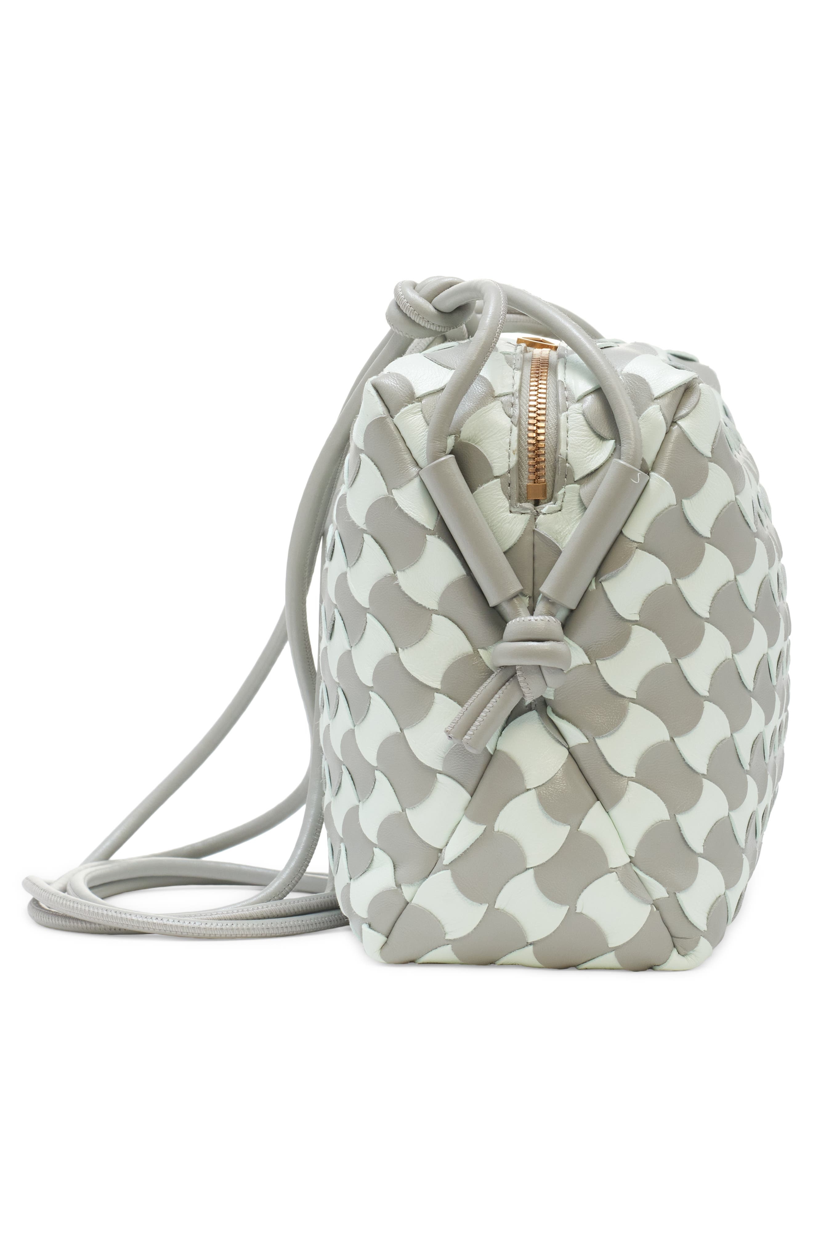Small Wavy Bicolor Pavimento Intrecciato Camera Bag - 6